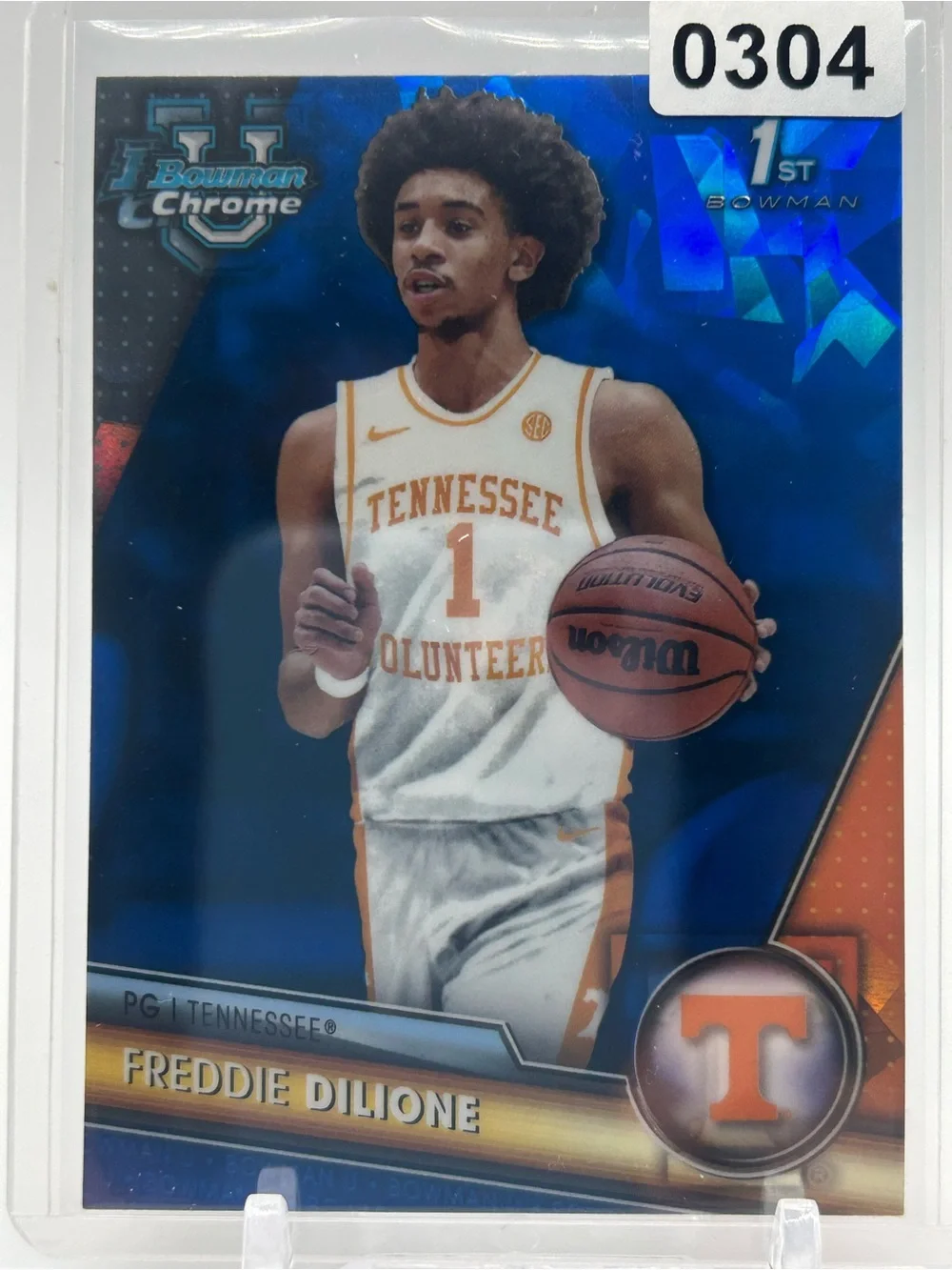 Freddie Dilione Tennessee Volunteers Basketball Trading Card 🏀 1st Bowman